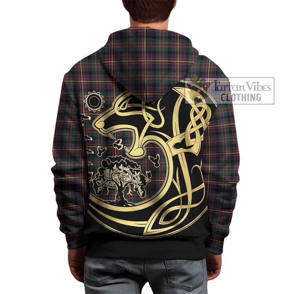 Cameron Highlanders of Ottawa Tartan Hoodie with Family Crest Celtic Wolf Style - Tartan Vibes Clothing