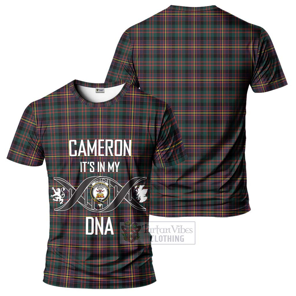 Cameron Highlanders of Ottawa Tartan T-Shirt with Family Crest DNA In Me Style - Tartan Vibes Clothing