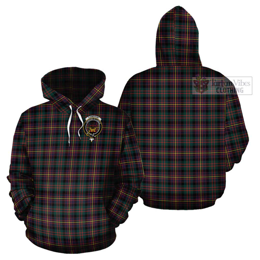 Cameron Highlanders of Ottawa Tartan Cotton Hoodie with Family Crest Pullover Hoodie - Tartan Vibes Clothing