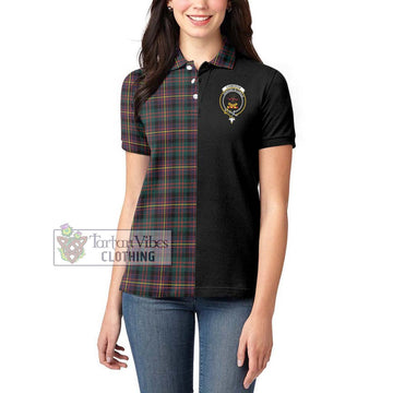 Cameron Highlanders of Ottawa Tartan Women's Polo Shirt with Family Crest and Half Of Me Style