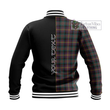 Cameron Highlanders of Ottawa Tartan Baseball Jacket with Family Crest and Half Of Me Style