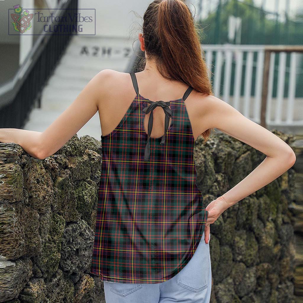 Tartan Vibes Clothing Cameron Highlanders of Ottawa Tartan Loose Halter Neck Camisole