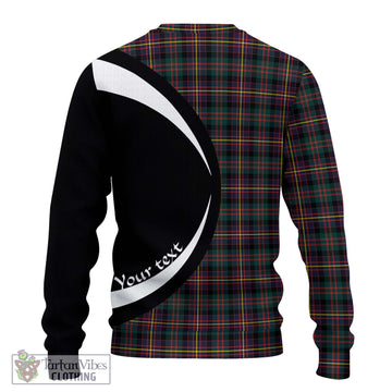 Cameron Highlanders of Ottawa Tartan Ugly Sweater with Family Crest Circle Style