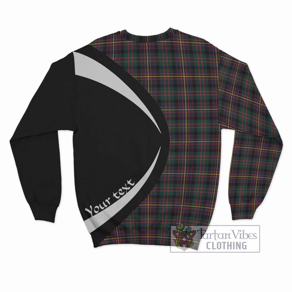 Cameron Highlanders of Ottawa Tartan Sweatshirt with Family Crest Circle Style - Tartan Vibes Clothing