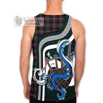 Cameron Highlanders of Ottawa Tartan Men's Tank Top with Epic Bagpipe Style