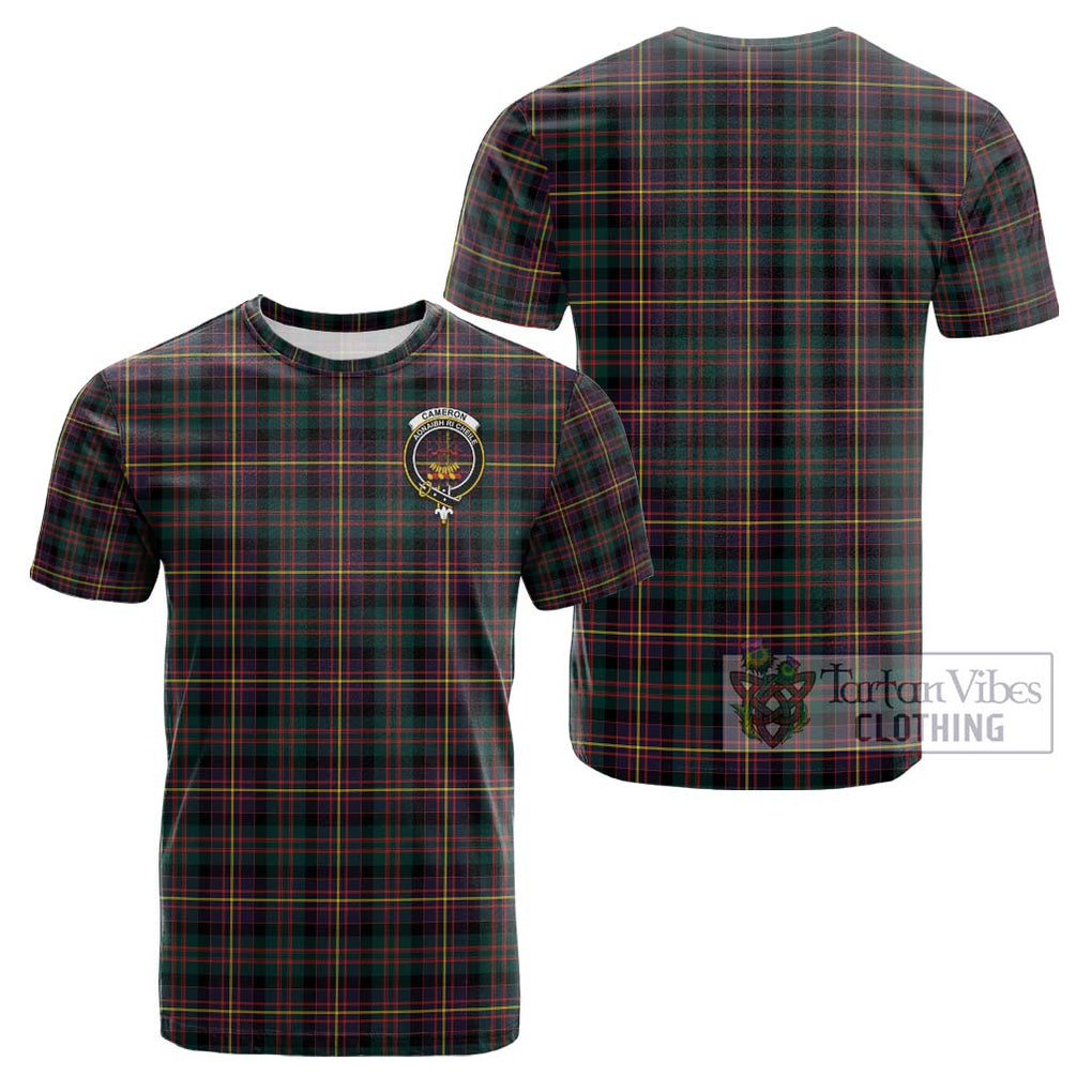 Cameron Highlanders of Ottawa Tartan Cotton T-Shirt with Family Crest Kid's Shirt - Tartanvibesclothing Shop