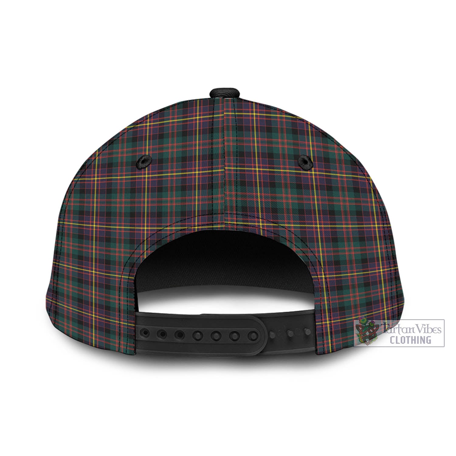 Tartan Vibes Clothing Cameron Highlanders of Ottawa Tartan Classic Cap with Family Crest In Me Style
