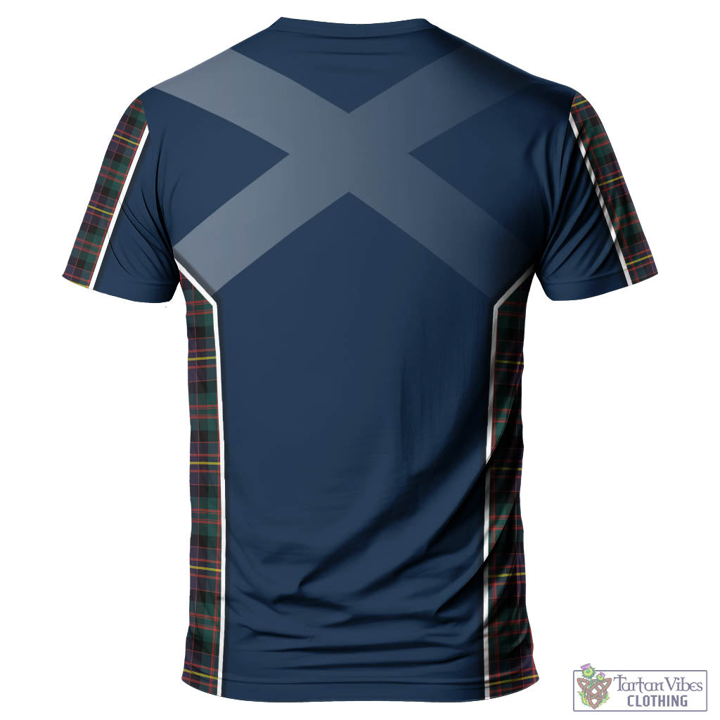 Tartan Vibes Clothing Cameron Highlanders of Ottawa Tartan T-Shirt with Family Crest and Scottish Thistle Vibes Sport Style