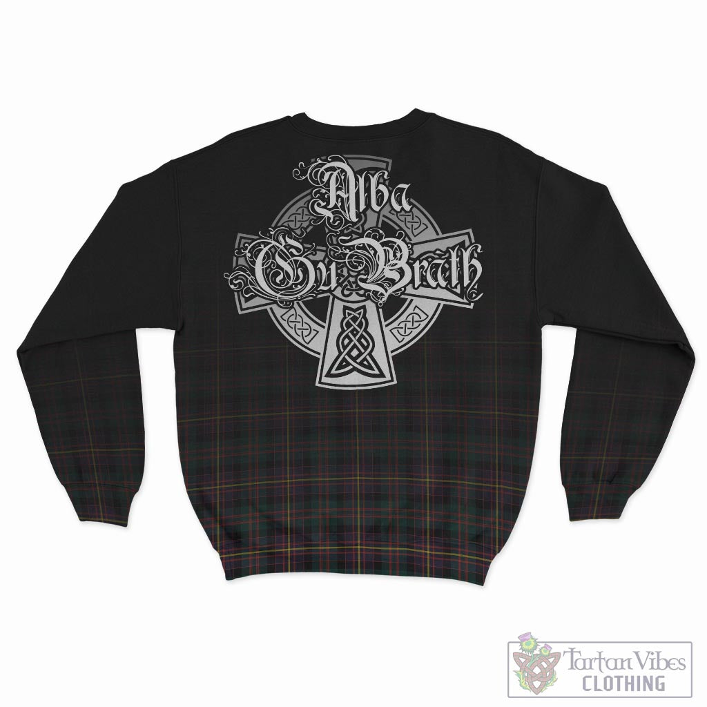 Tartan Vibes Clothing Cameron Highlanders of Ottawa Tartan Sweatshirt Featuring Alba Gu Brath Family Crest Celtic Inspired