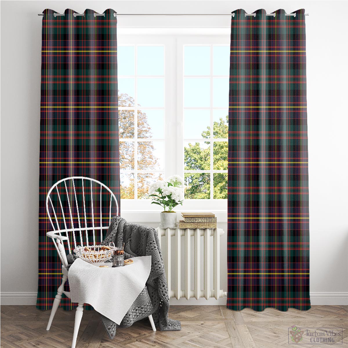 Cameron Highlanders of Ottawa Tartan Window Curtain