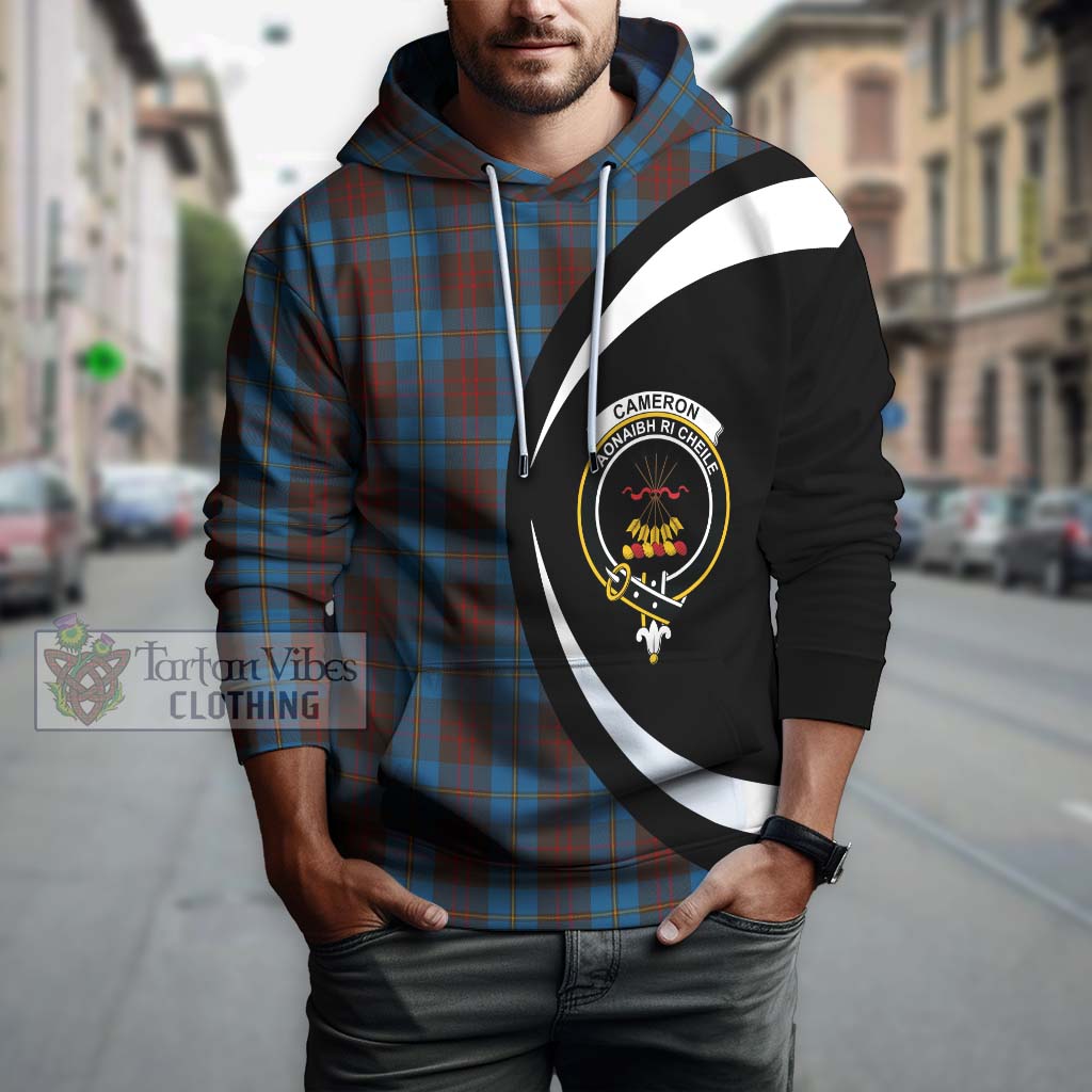 Tartan Vibes Clothing Cameron Hunting Tartan Hoodie with Family Crest Circle Style