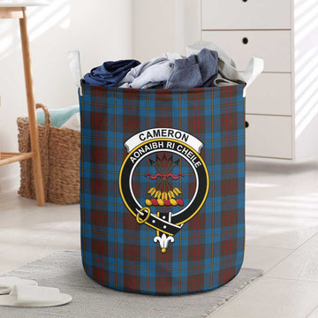 Cameron Hunting Tartan Laundry Basket with Family Crest