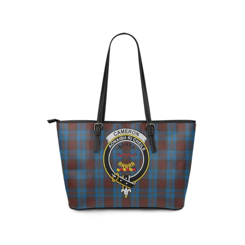 cameron-hunting-tartan-leather-tote-bag-with-family-crest