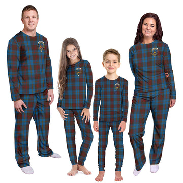 Cameron Hunting Tartan Pajamas Family Set with Family Crest