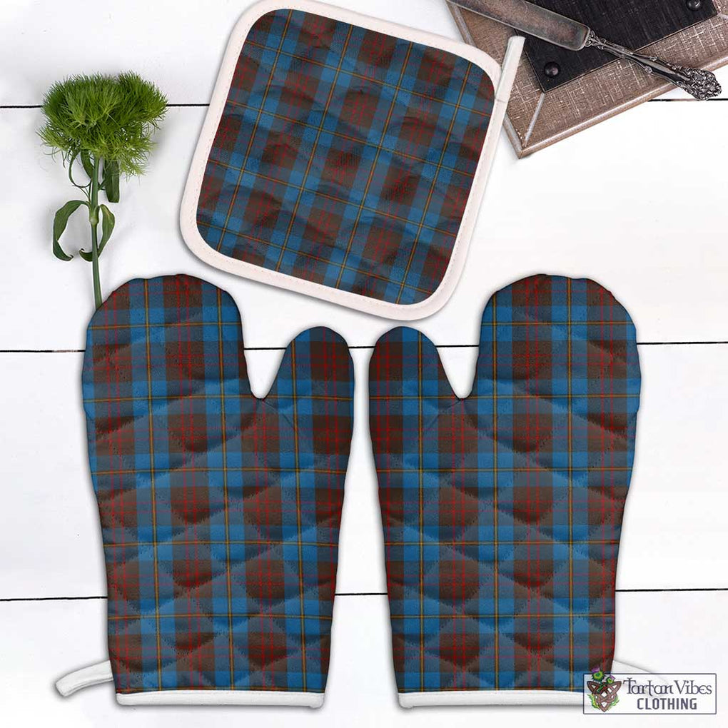 Cameron Hunting Tartan Combo Oven Mitt & Pot-Holder Combo 1 Oven Mitt & 1 Pot-Holder White - Tartan Vibes Clothing