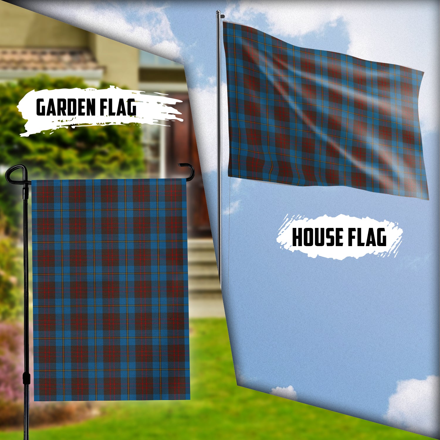 Cameron Hunting Tartan Flag Garden Flag (Vertical) - Tartan Vibes Clothing