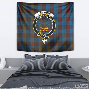 Cameron Hunting Tartan Tapestry Wall Hanging and Home Decor for Room with Family Crest