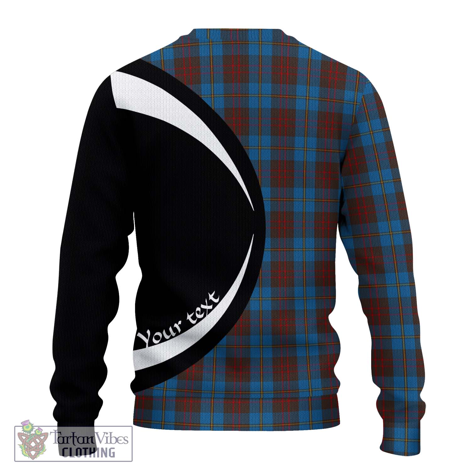 Cameron Hunting Tartan Ugly Sweater with Family Crest Circle Style - Tartan Vibes Clothing