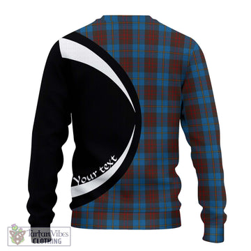 Cameron Hunting Tartan Ugly Sweater with Family Crest Circle Style