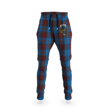 Cameron Hunting Tartan Joggers Pants with Family Crest