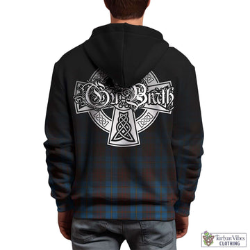 Cameron Hunting Tartan Hoodie Featuring Alba Gu Brath Family Crest Celtic Inspired