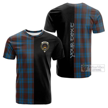 Cameron Hunting Tartan Cotton T-shirt with Family Crest and Half Of Me Style