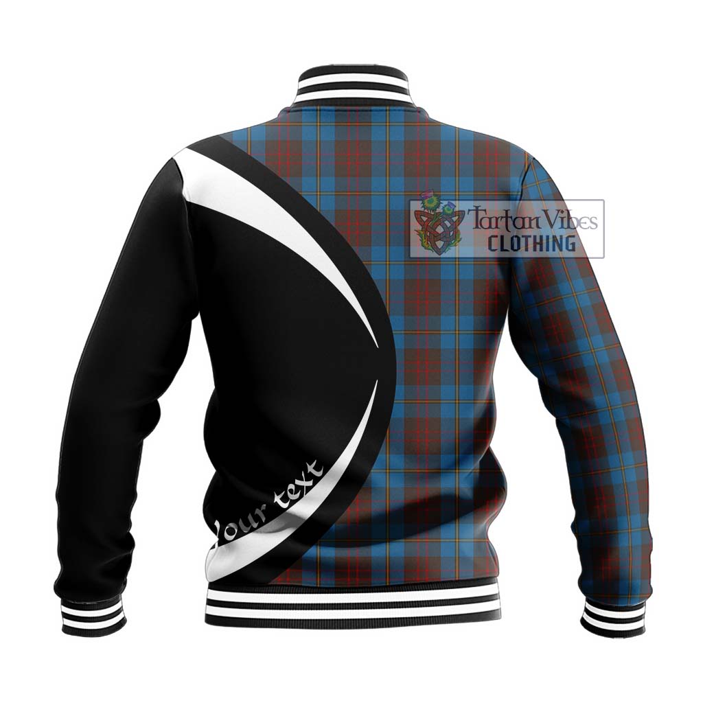 Cameron Hunting Tartan Baseball Jacket with Family Crest Circle Style - Tartan Vibes Clothing