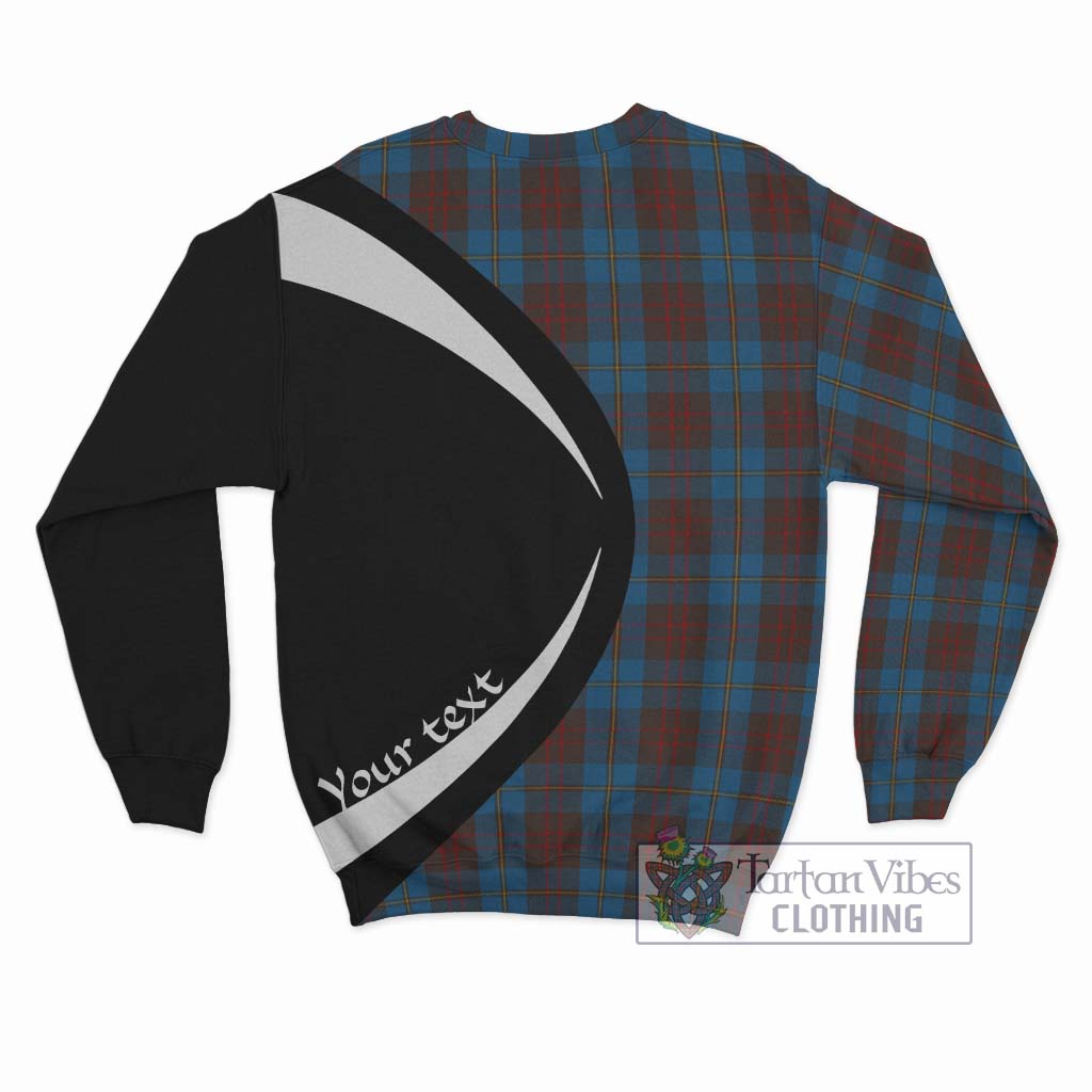 Cameron Hunting Tartan Sweatshirt with Family Crest Circle Style - Tartan Vibes Clothing