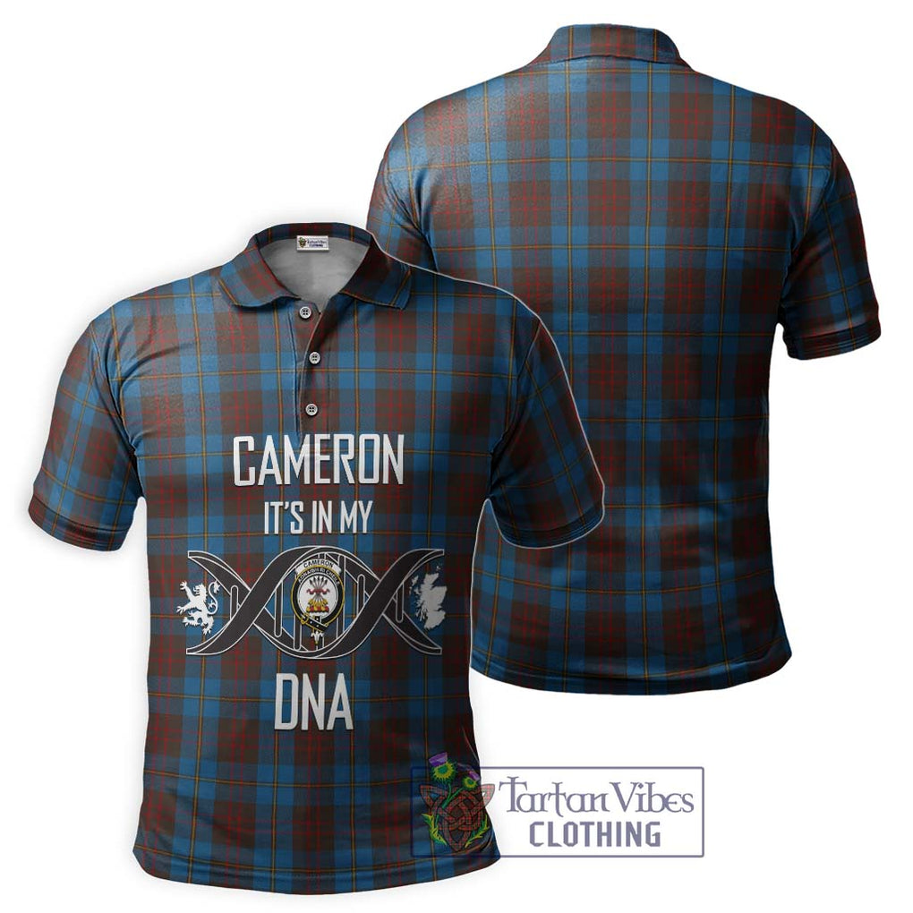 Cameron Hunting Tartan Polo Shirt with Family Crest DNA In Me Style - Tartanvibesclothing Shop