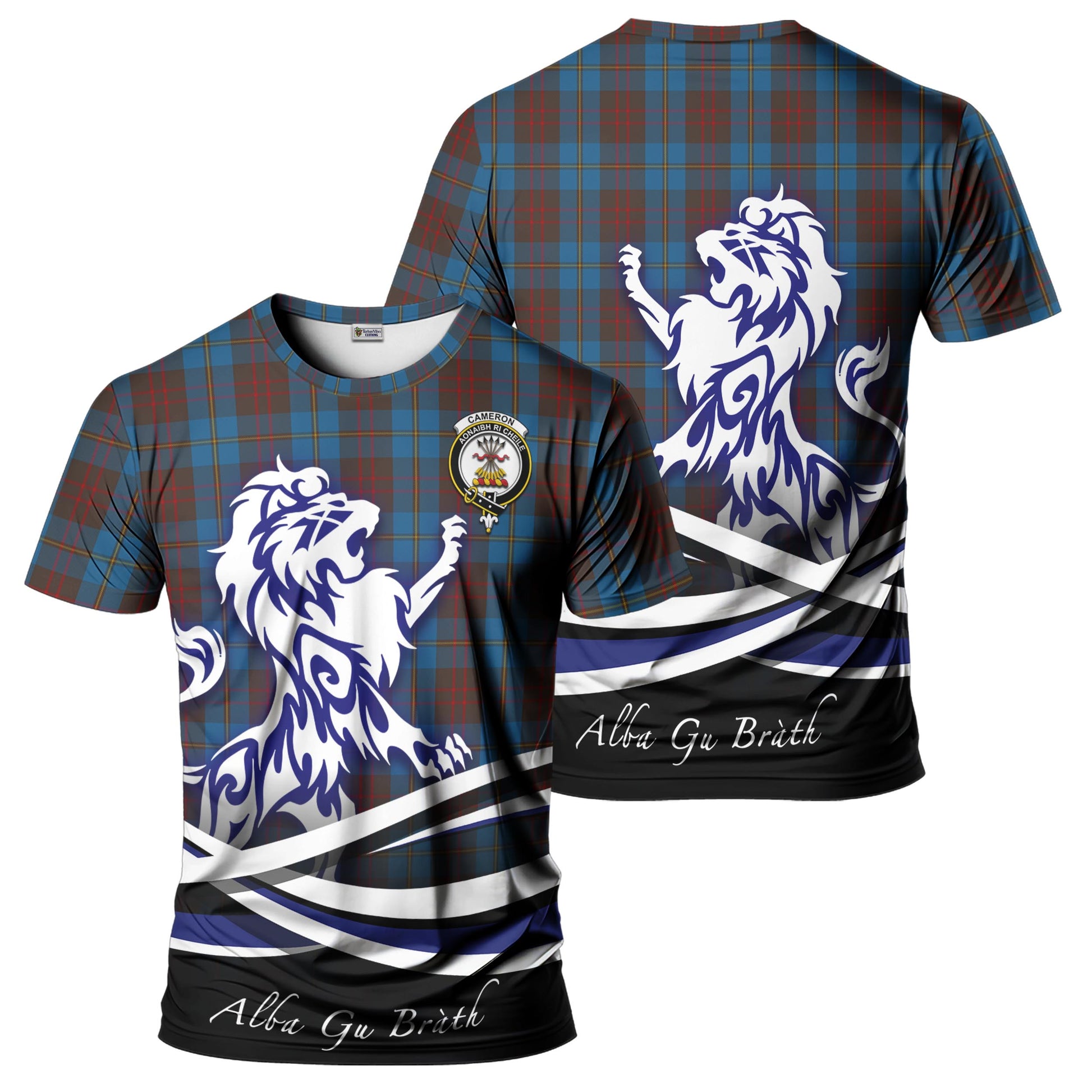 cameron-hunting-tartan-t-shirt-with-alba-gu-brath-regal-lion-emblem