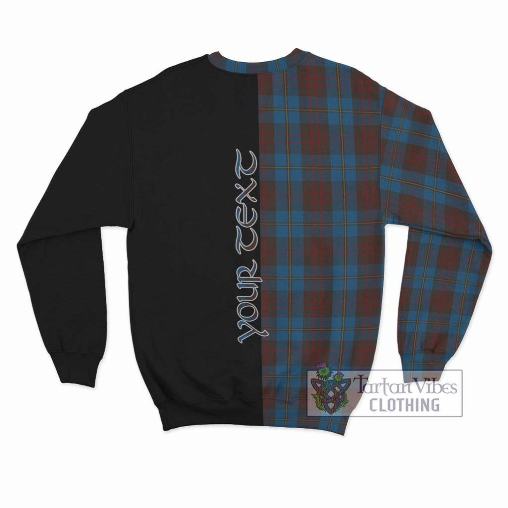 Cameron Hunting Tartan Sweatshirt with Family Crest and Half Of Me Style - Tartanvibesclothing Shop