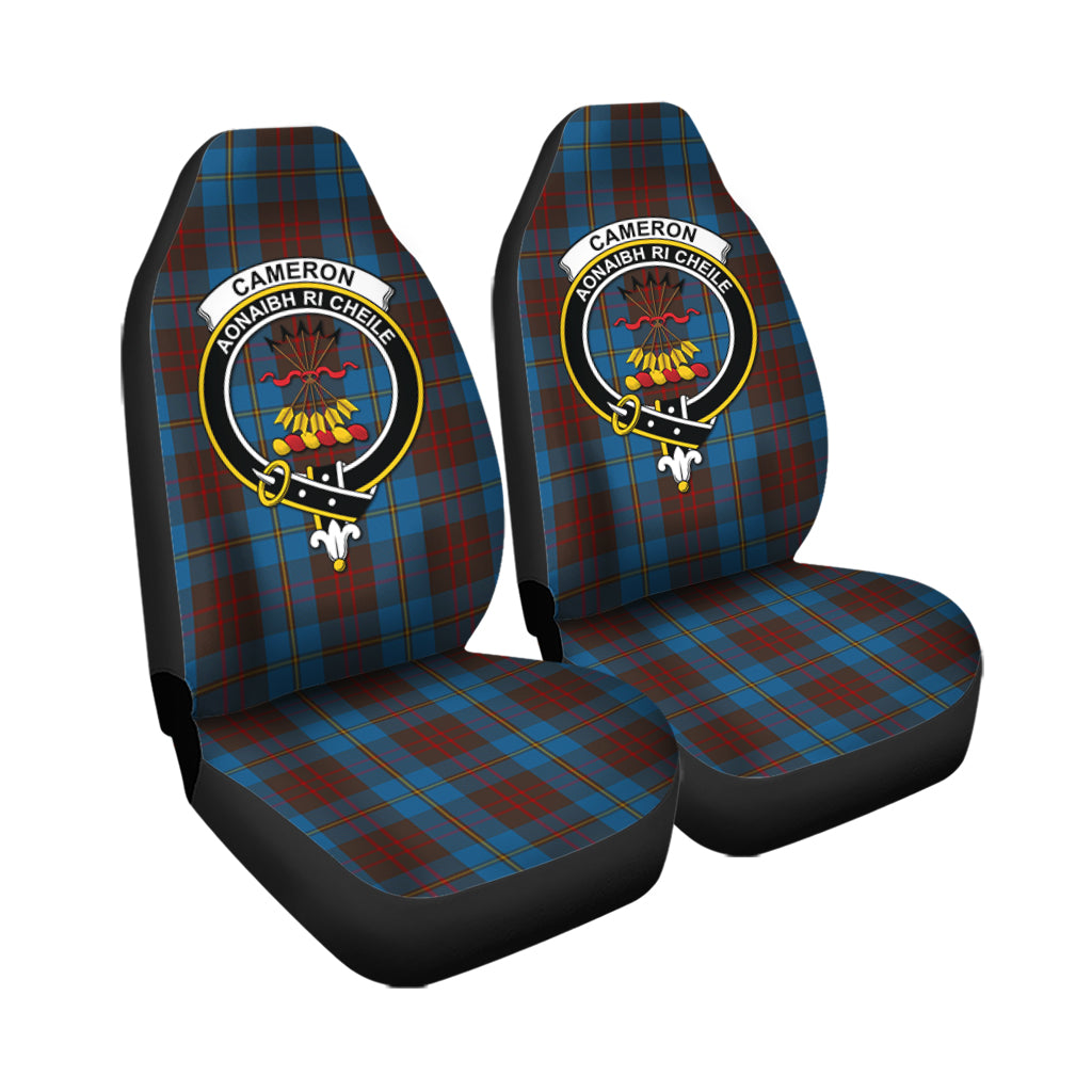 Cameron Hunting Tartan Car Seat Cover with Family Crest - Tartanvibesclothing