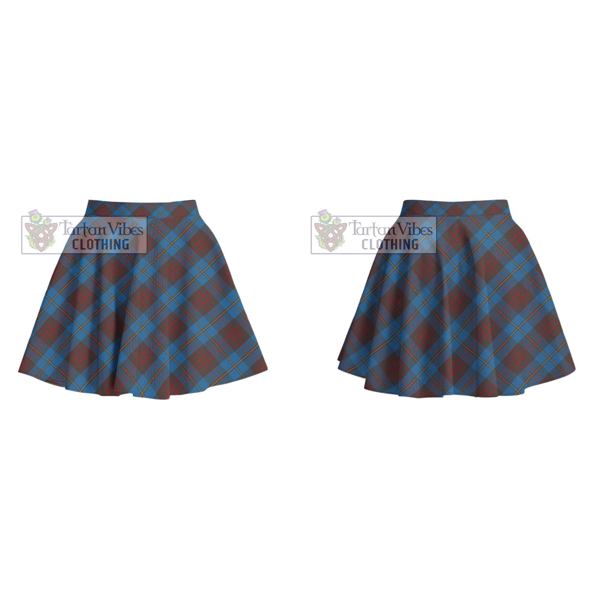 Tartan Vibes Clothing Cameron Hunting Tartan Women's Plated Mini Skirt