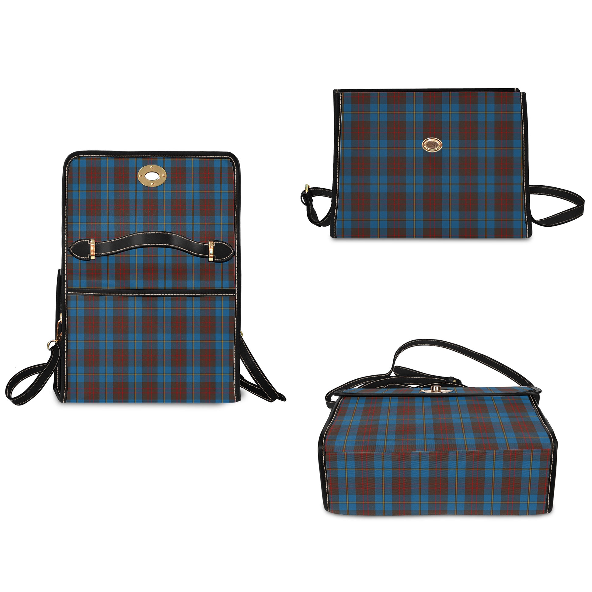 cameron-hunting-tartan-leather-strap-waterproof-canvas-bag