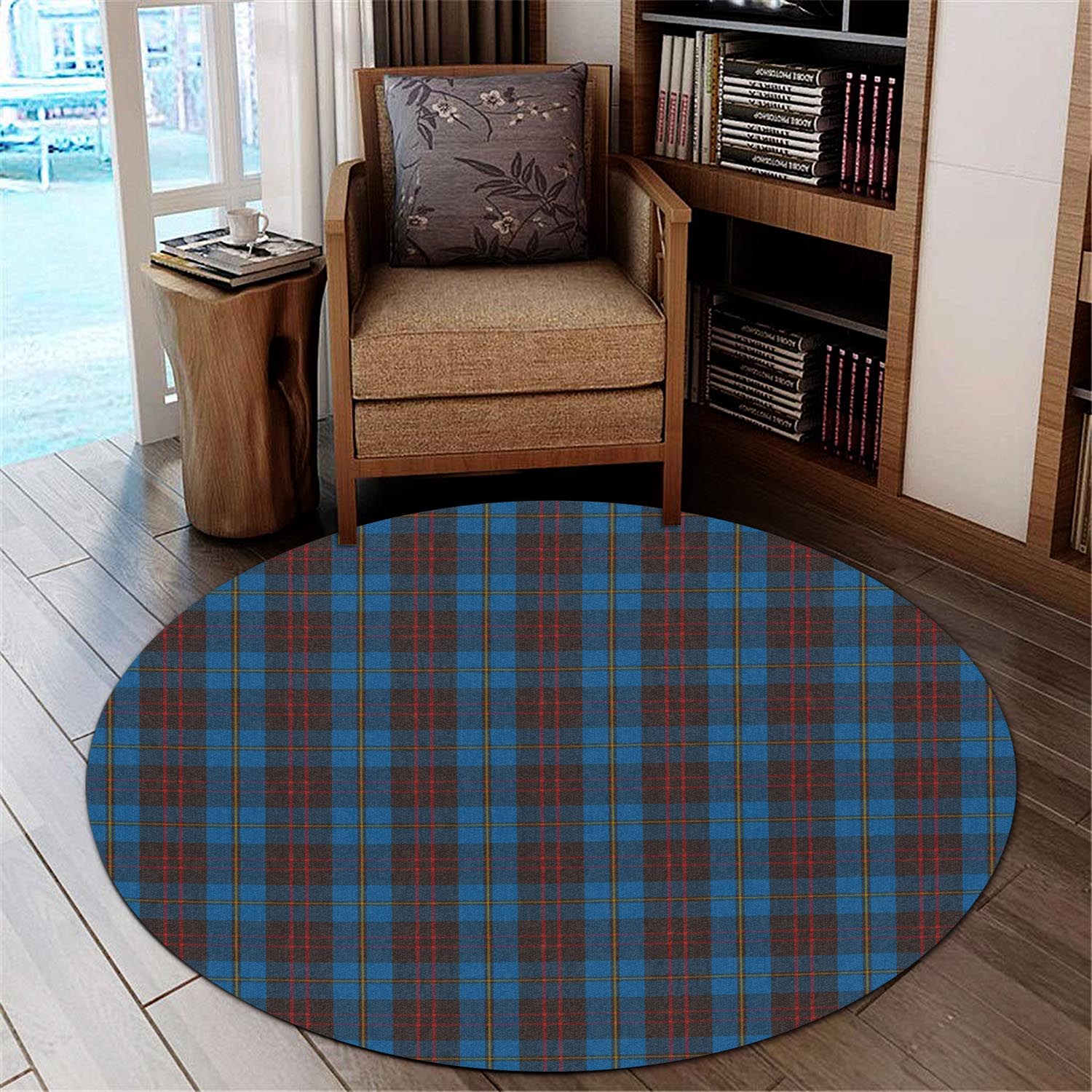 Cameron Hunting Tartan Round Rug - Tartanvibesclothing