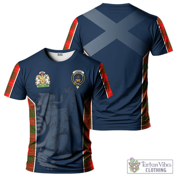 Cameron Modern Tartan T-Shirt with Family Crest and Lion Rampant Vibes Sport Style