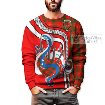 Cameron Modern Tartan Sweatshirt with Epic Bagpipe Style