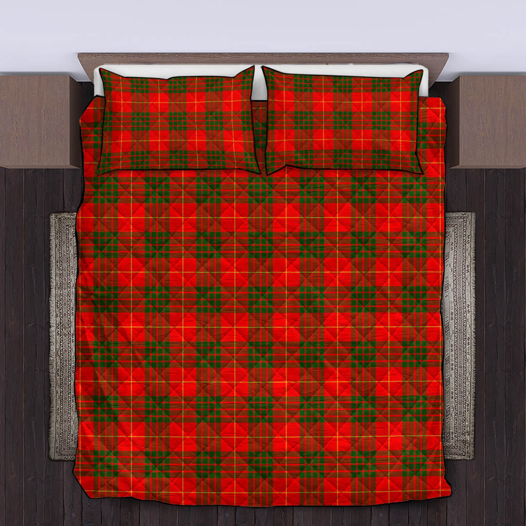 Cameron Modern Tartan Quilt Bed Set King - Tartan Vibes Clothing