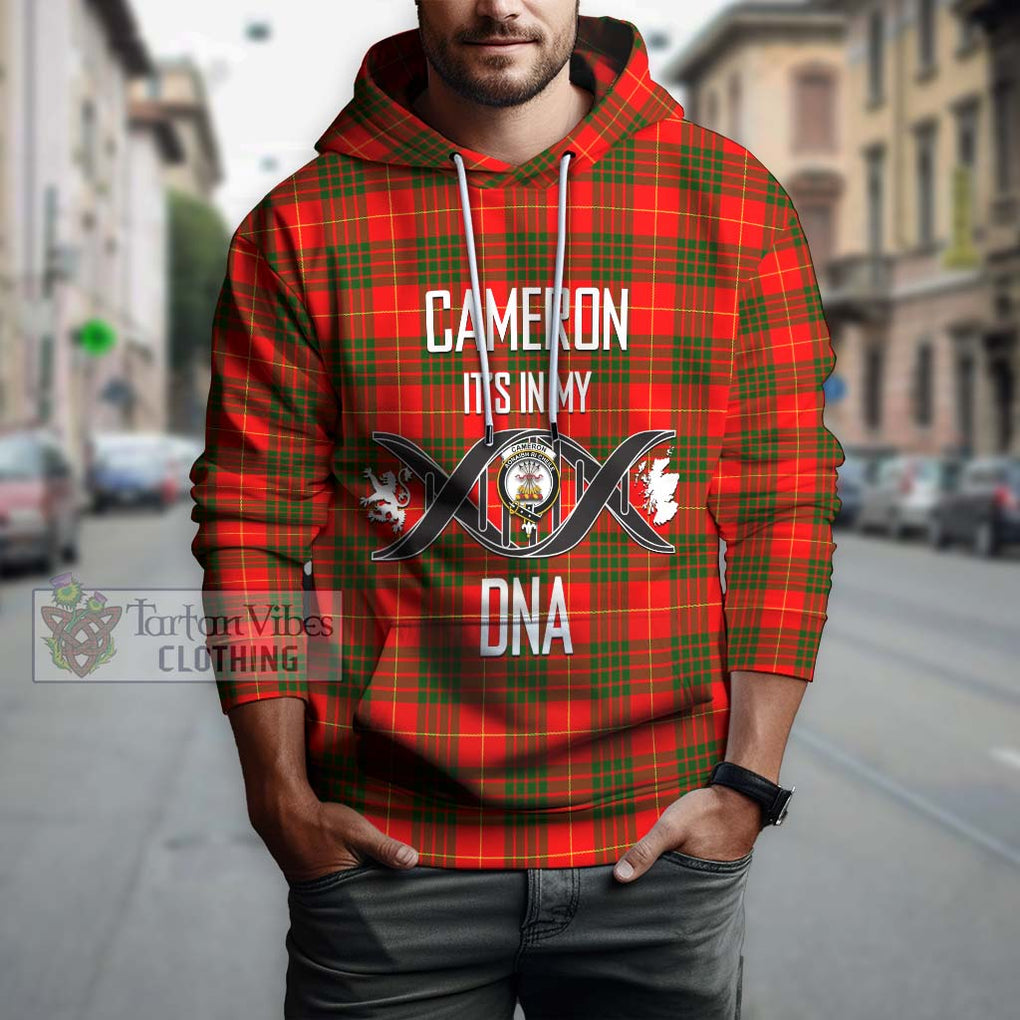 Cameron Modern Tartan Hoodie with Family Crest DNA In Me Style Pullover Hoodie - Tartanvibesclothing Shop