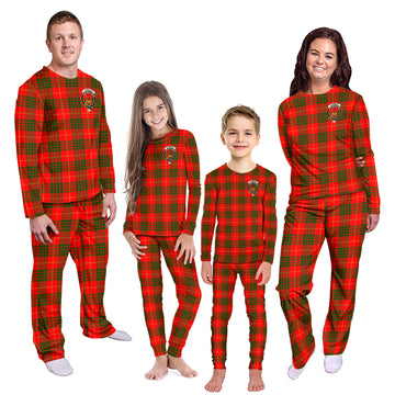 Cameron Modern Tartan Pajamas Family Set with Family Crest