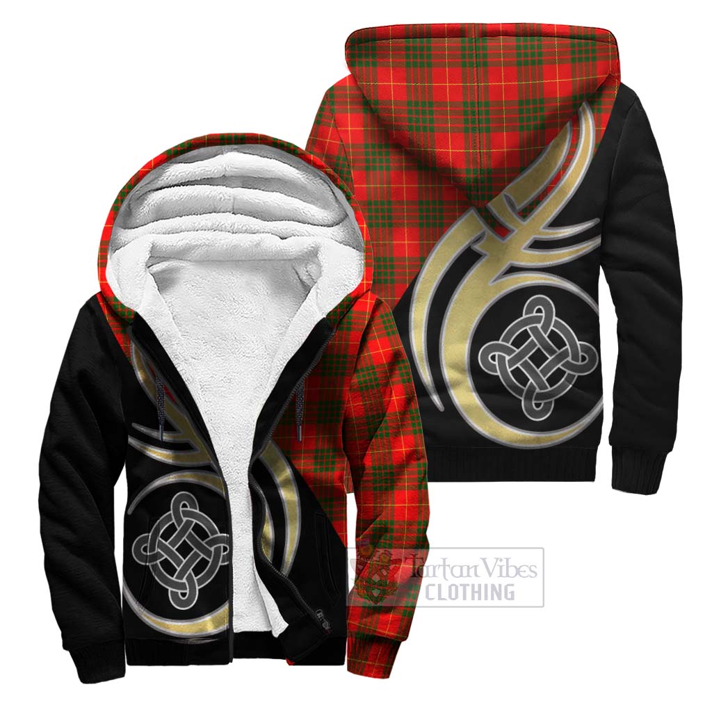 Cameron Modern Tartan Sherpa Hoodie with Family Crest and Celtic Symbol Style Unisex S - Tartan Vibes Clothing