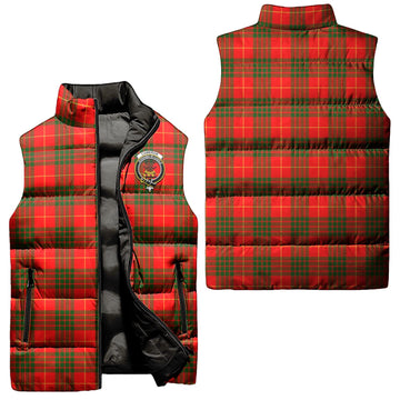 Cameron Modern Tartan Sleeveless Puffer Jacket with Family Crest