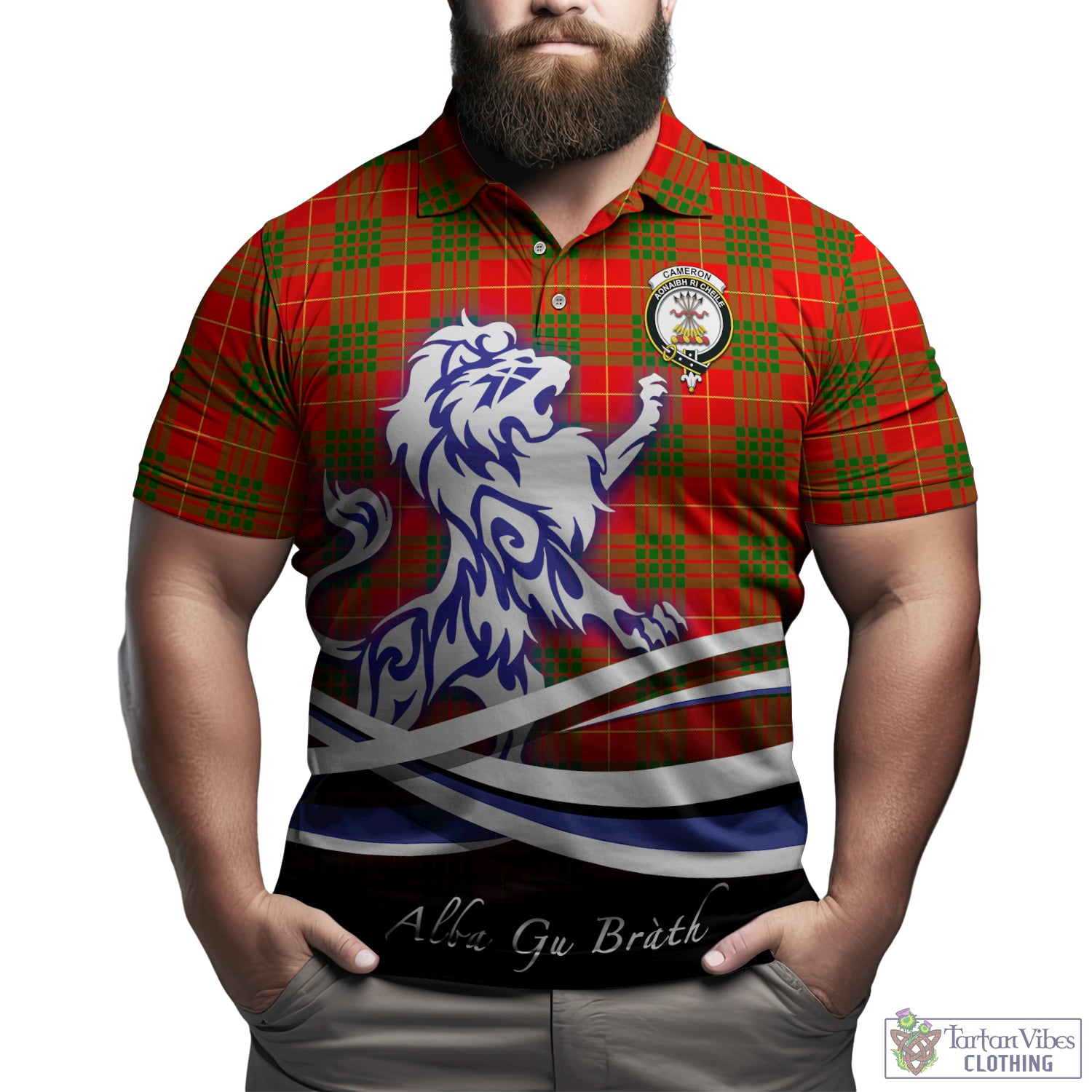 cameron-modern-tartan-polo-shirt-with-alba-gu-brath-regal-lion-emblem