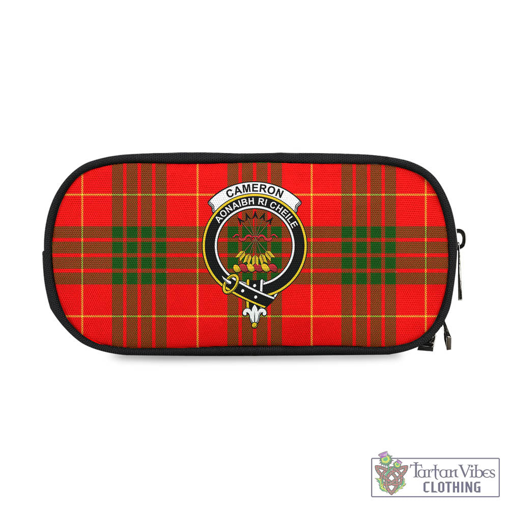 Tartan Vibes Clothing Cameron Modern Tartan Pen and Pencil Case with Family Crest