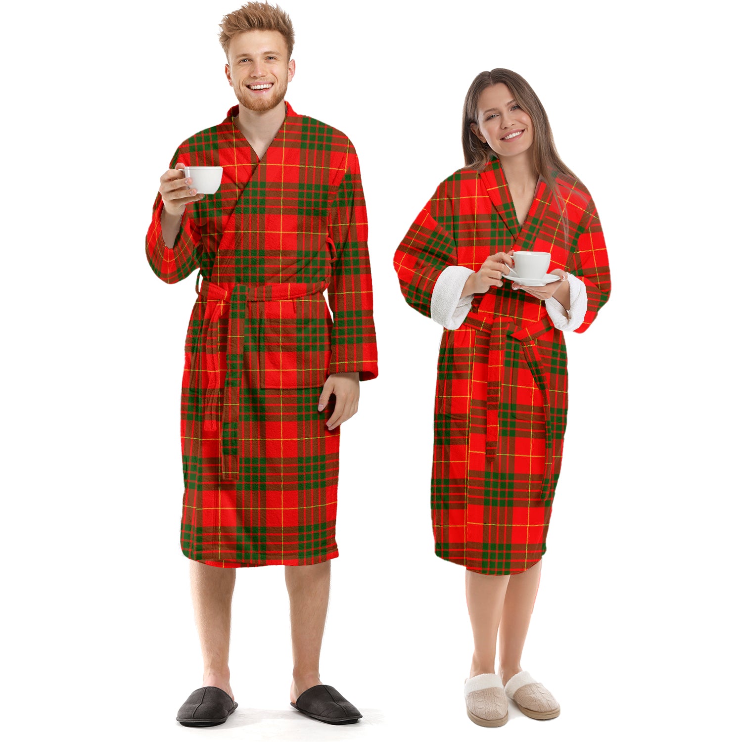 Cameron Modern Tartan Bathrobe Unisex S - Tartan Vibes Clothing