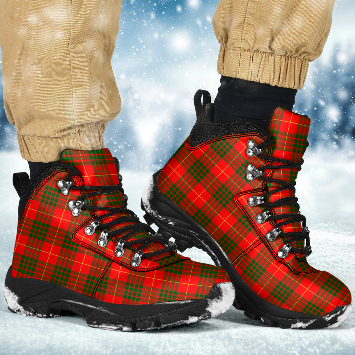 Cameron Modern Tartan Alpine Boots - Tartanvibesclothing