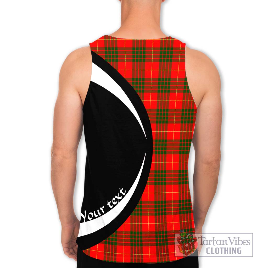 Cameron Modern Tartan Men's Tank Top with Family Crest Circle Style - Tartan Vibes Clothing