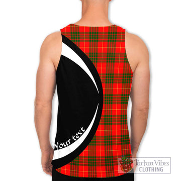 Cameron Modern Tartan Men's Tank Top with Family Crest Circle Style