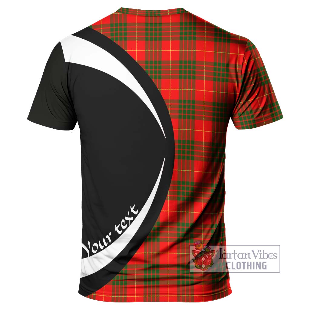 Tartan Vibes Clothing Cameron Modern Tartan T-Shirt with Family Crest Circle Style