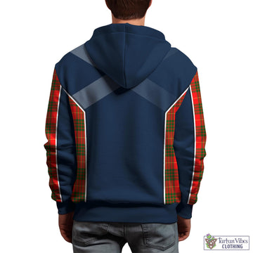 Cameron Modern Tartan Hoodie with Family Crest and Scottish Thistle Vibes Sport Style